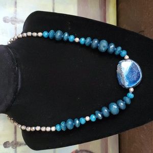Chan luu  blue  natural stone necklace